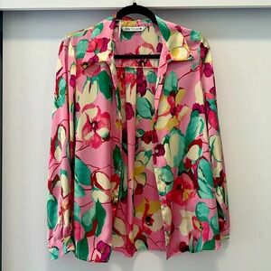 Floral print blouse, Zara , size s good for XS , like new